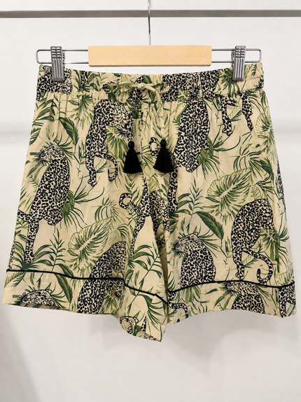 BOXY COTTON SHORTS SAFARI BÉŽOVÁ