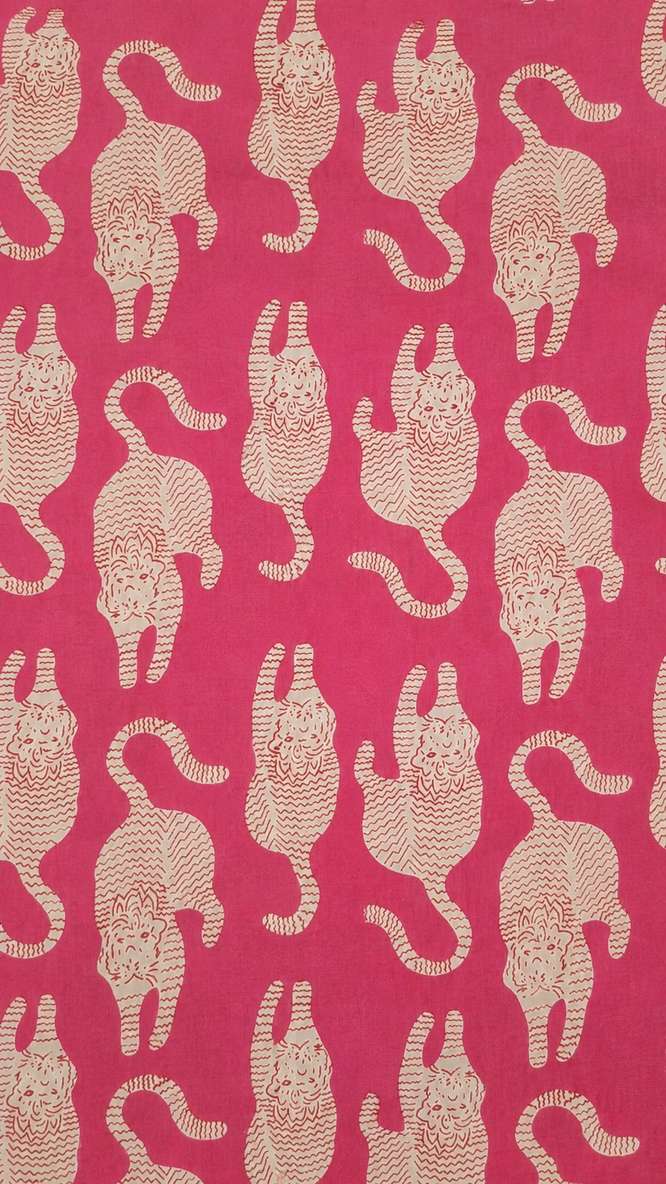 KIMONO DLOUHÉ TYGR RŮŽOVÝ