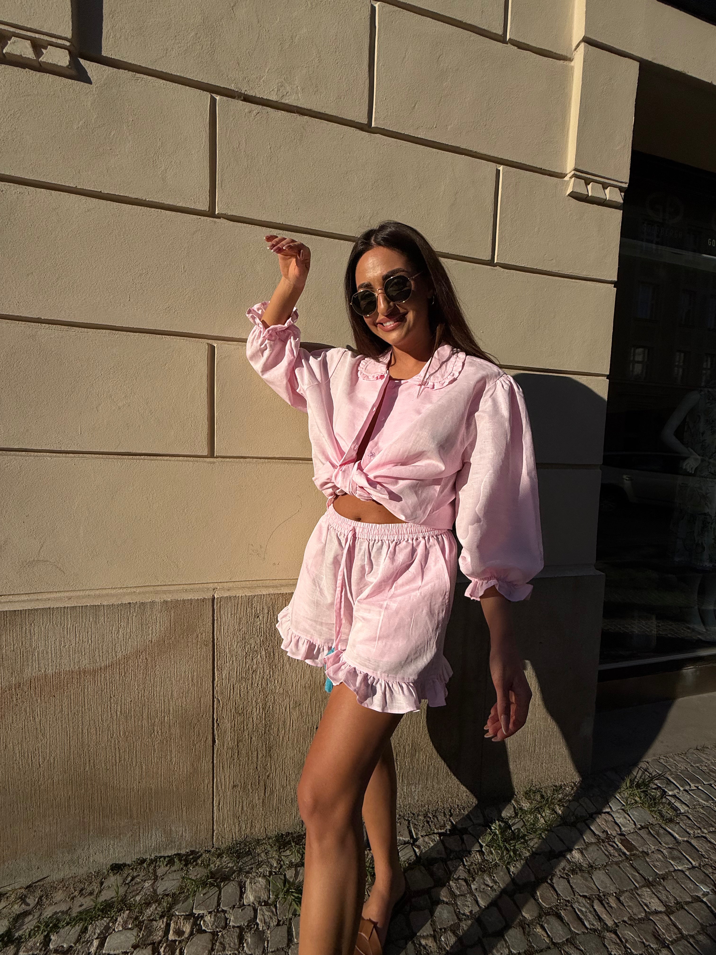 RUFFLE SET BABY PINK