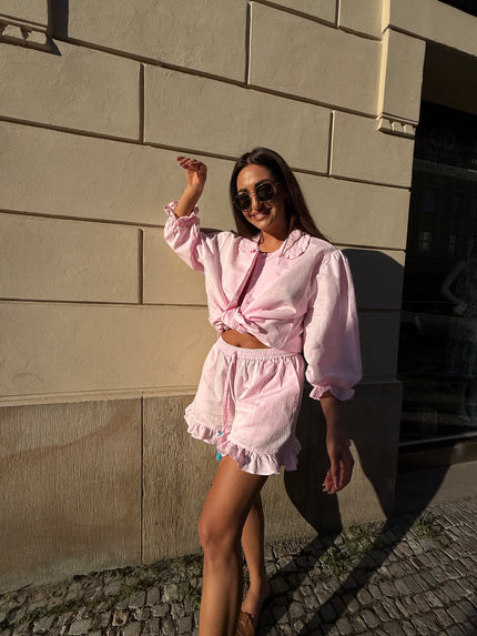 RUFFLE SET BABY PINK