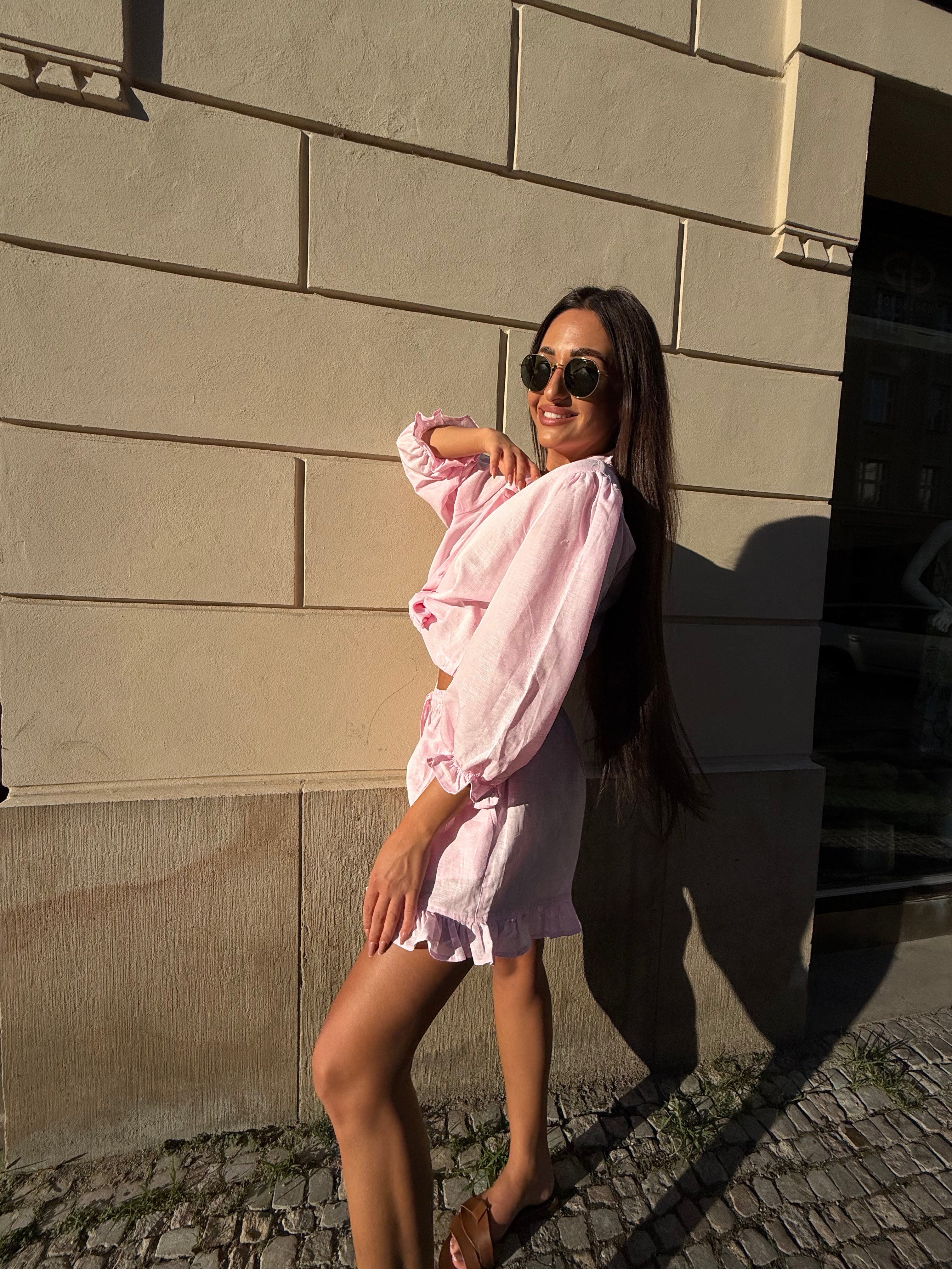 RUFFLE SET BABY PINK
