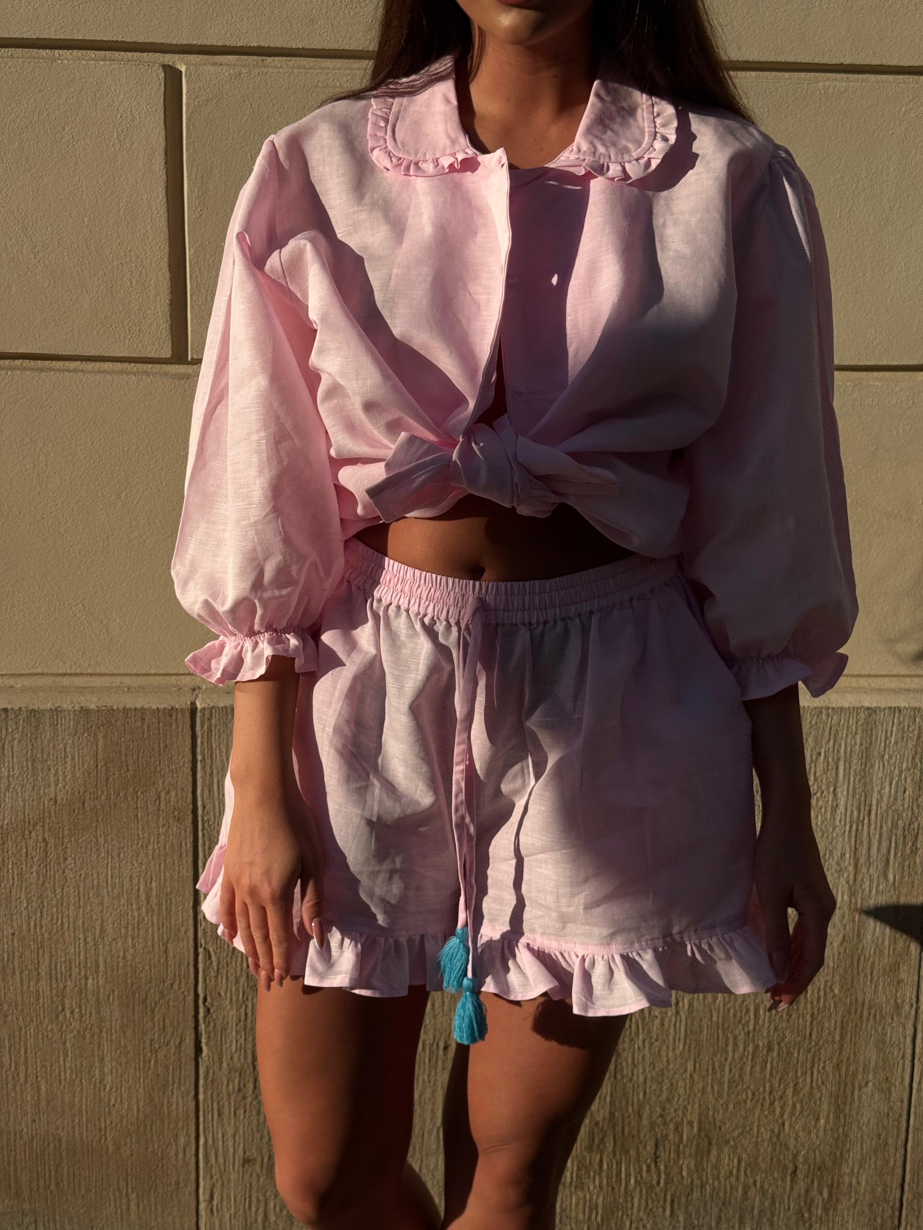 RUFFLE SET BABY PINK