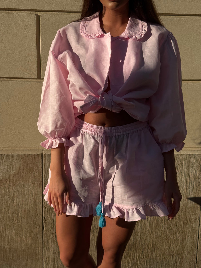 RUFFLE SET BABY PINK
