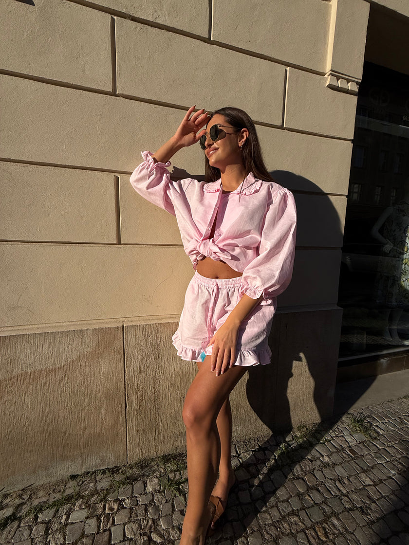 RUFFLE SET BABY PINK